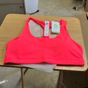 Spring Seaon Women's Fluorescent Pink Strappy Sports Bra L NWT